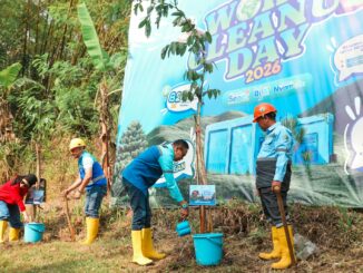 Jaga Sumber Air, Tugu Tirta Gandeng DLH Kota Malang Tanam 500 Bibit Pohon di Merjosari. (Sumber Humas Tugu Tirta).