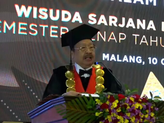 5 Pesan Rektor Prof Suko untuk 896 Wisudawan Unidha: Ijazah Bukan Akhir Belajar, Sabtu (10/10/2026).