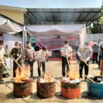 Kejari Kota Malang Musnahkan BB Narkotika Periode Juni-Oktober 2026, Didominasi 2,9 Kg Ganja dan 876 Gram Sabu, Selasa (13/10/2026).
