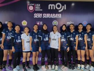 Tim Voli Putri UIBU Kalahkan UIN Tulungagung, Amankan Tiket Final Liga Voli Mahasiswa 2026. (Sumber Humas UIBU).