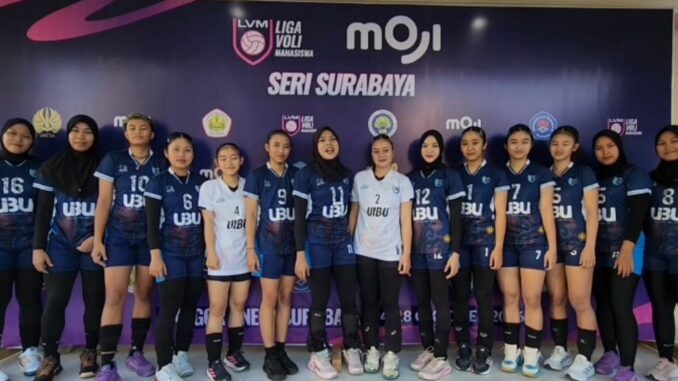 Tim Voli Putri UIBU Kalahkan UIN Tulungagung, Amankan Tiket Final Liga Voli Mahasiswa 2026. (Sumber Humas UIBU).