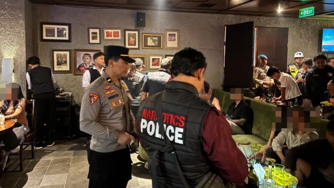 Polresta Malang Kota Intensifkan Sidak Tempat Hiburan Malam, 40 Pengunjung Jalani Tes Urine. (ist).