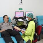 Setetes Darah Sejuta Harapan, Polresta Malang Kota Gelar Donor Darah di HUT Humas Polri ke-75. (ist).