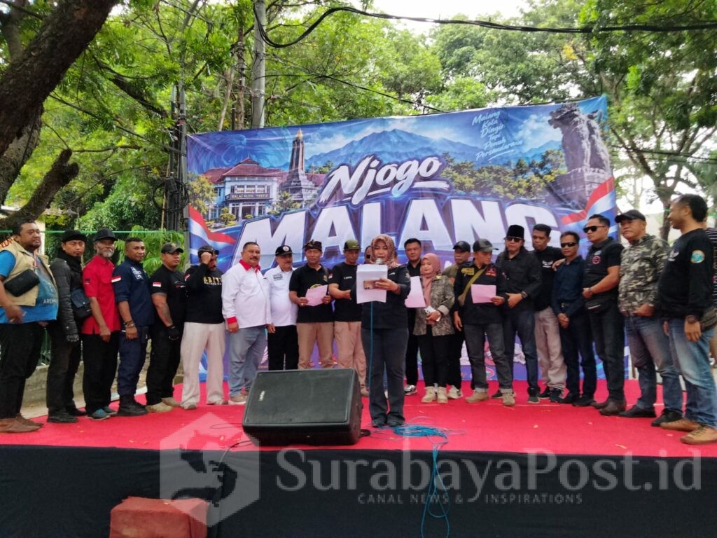 Jelang Aksi 28 Oktober, Nusantara Bersatu Deklarasi Jaga Kondusivitas Bhumi Arema, Selasa (27/10/2026).
