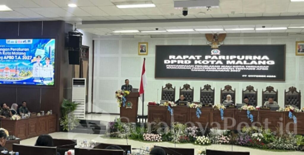 Rapat paripurna DPRD Kota Malang